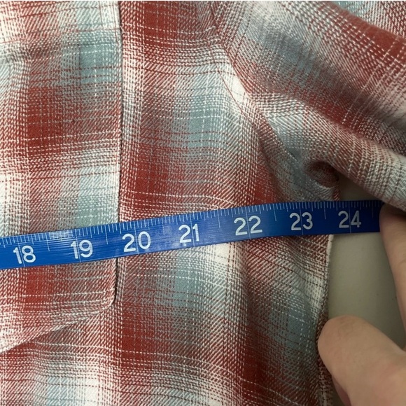 ❄️ NWT Women’s Medium Wild Fable Red & White Checkered Button-Down Top & Pockets - Picture 5 of 7